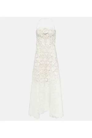 Oscar de la Renta Vestido de fiesta de encaje de guipur