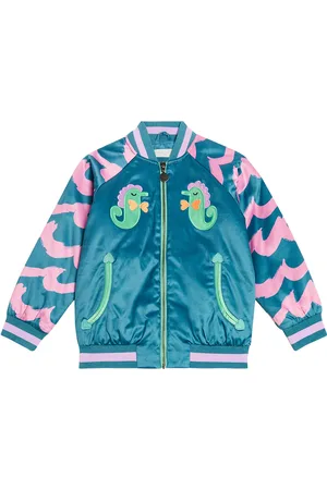 Stella McCartney Bomber de algodón estampada