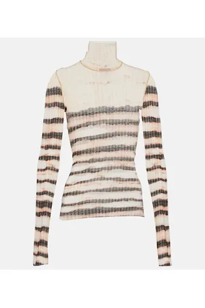 Jean Paul Gaultier X KNWLS top de cuello alto a rayas