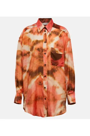 ZIMMERMANN Blusa Vacay de seda tie-dye