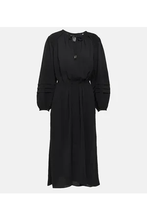 Marant Etoile Vestido midi Lydie de crepé fruncido