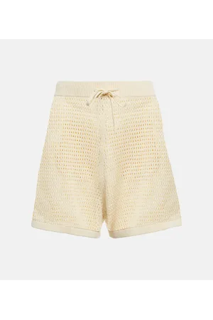 Nanushka Shorts Jael en croché de algodón