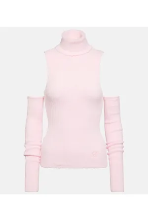 BLUMARINE Top sin mangas con cuello alto