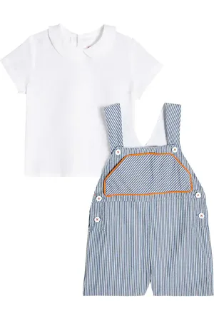 La Coqueta Bebé - set de camisa y peto de algodón