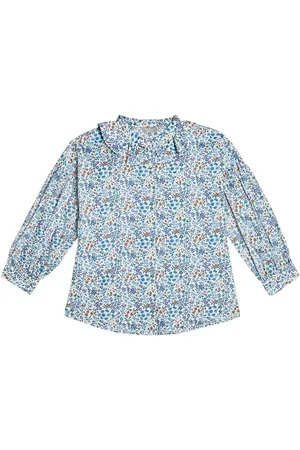 Il gufo Camisa en popelín de algodón floral