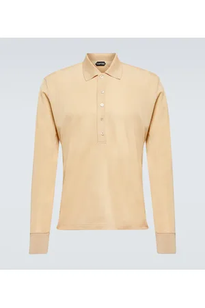 Tom Ford Polo de manga larga en piqué