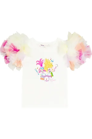 Tutu Du Monde X Trolls camiseta de algodón con tul