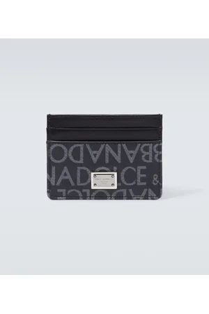 Dolce & Gabbana Tarjetero de piel con logo