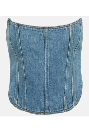 MAGDA BUTRYM Bustier en denim
