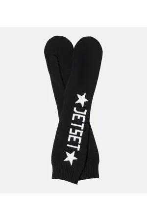 JET SET Manoplas de lana virgen con logo