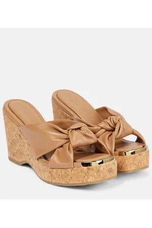 Jimmy Choo Sandalias Avenue de piel con cuña