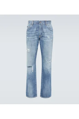 Dolce & Gabbana Jeans rectos con efecto desgastado