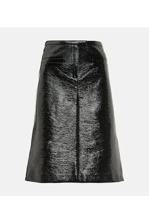 Courrèges Courrèges Falda midi de vinilo