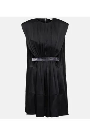 Stella McCartney Vestido corto de satén adornado