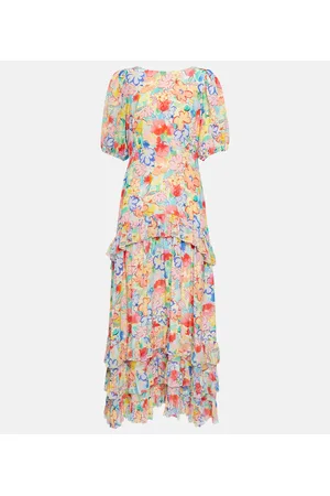 RIXO London Vestido largo Shireen floral