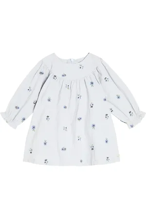 Tartine Et Chocolat Bebé - vestido en pana de algodón bordado
