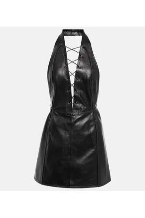 PETAR PETROV Vestido corto Atkins de piel