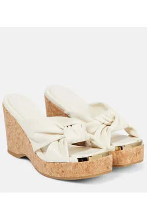 Jimmy Choo Sandalias Avenue de piel con cuña