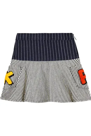 Kenzo Falda de algodón a rayas