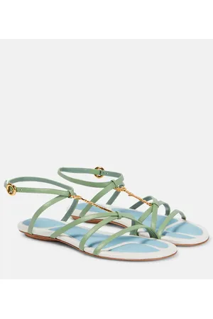 Jacquemus Sandalias de piel adornada