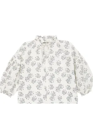 The New Society Blusa Olivia de lino floral