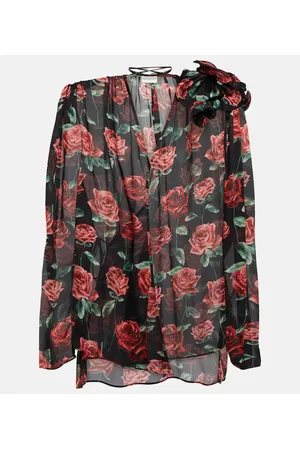 MAGDA BUTRYM Blusa de seda floral