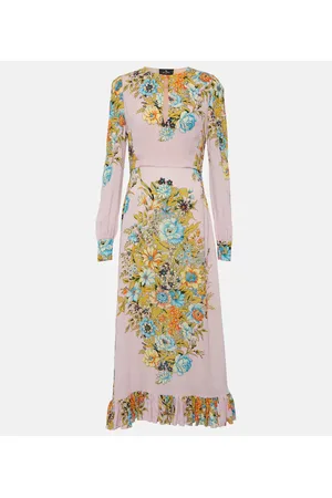 Etro Vestido corto floral