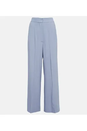 Khaite Pantalones anchos en mezcla de lana