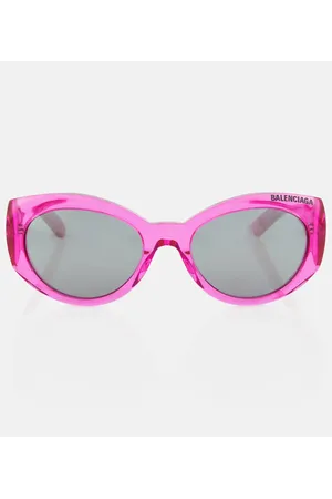 Balenciaga Gafas de sol redondas Everyday con logo