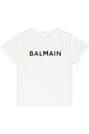 Balmain Bebé - camiseta de algodón con logo