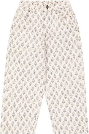 The New Society Pantalones Elaine de algodón estampados
