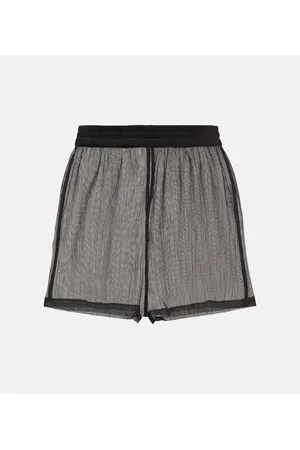 Jade Swim Shorts translúcidos de tiro alto
