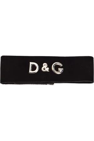 Dolce & Gabbana Collar de terciopelo con logo