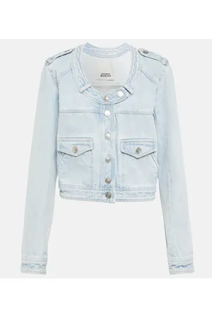 Isabel Marant Chaqueta Valene en denim cropped