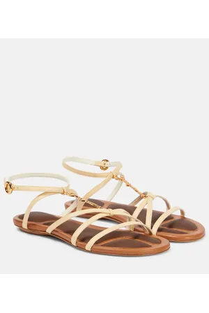 Jacquemus Sandalias de piel adornada