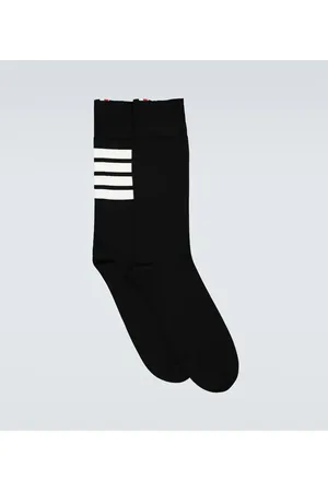 Thom Browne Calcetines 4-Bar de algodón