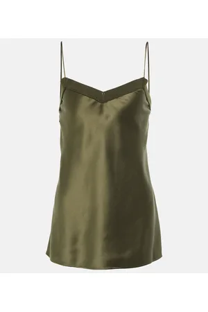 Loro Piana Top lencero Courcy de seda