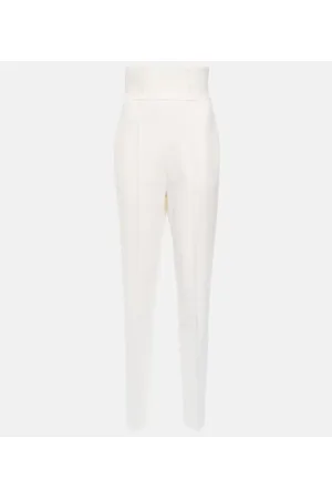 Nensi Dojaka Pantalones de novia slim en mezcla de lana