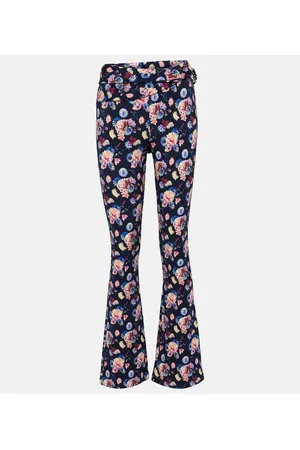 Paco rabanne Pantalones de tiro alto florales