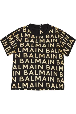 Balmain Bebé - camiseta de algodón con logo