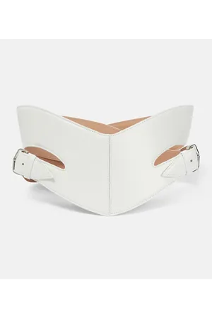 Alaïa Alaïa Cinturón de piel con aberturas