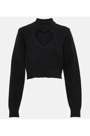 Alaïa Alaïa Jersey Keyhole de lana virgen cropped