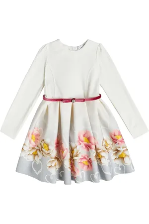 MONNALISA Vestido floral plisado