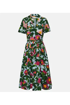 Oscar de la Renta Vestido de popelín floral