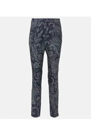 Etro Pantalones ajustados de tiro alto