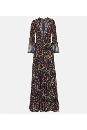 Etro Vestido de fiesta en seda floral