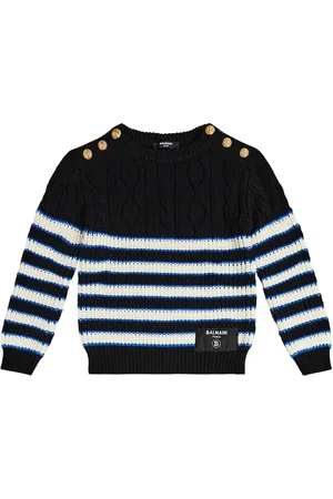 Balmain Jersey de lana a rayas