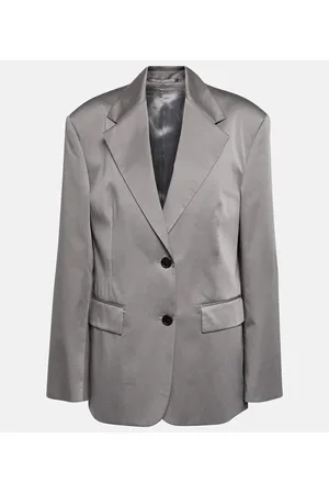 Prada Blazer de algodón de botonadura simple