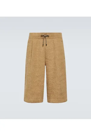 DRIES VAN NOTEN Shorts en mezcla de yute