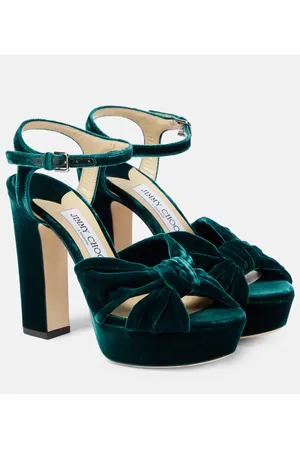 Jimmy Choo Sandalias Heloise 120 de terciopelo